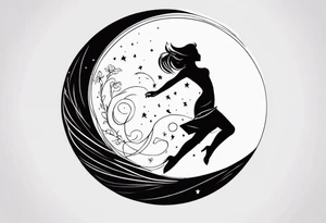 dancing in the moonlight tattoo idea