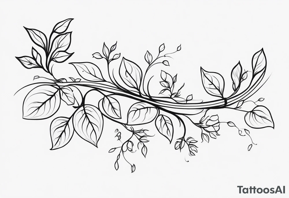 Delicate Vines crawling up the arm. Sleeve. tattoo idea