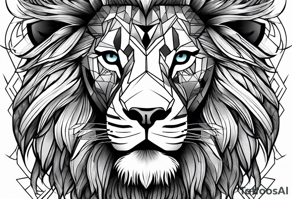Lion warrior tattoo idea