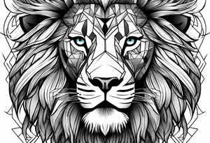 Lion warrior tattoo idea