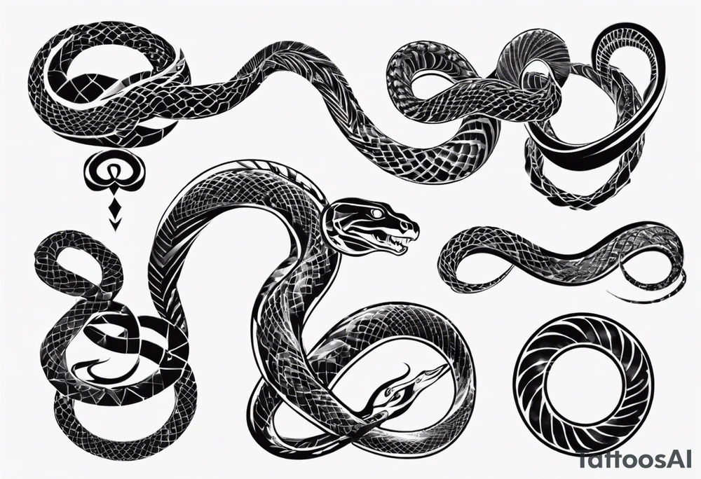 infinity snake tattoo idea