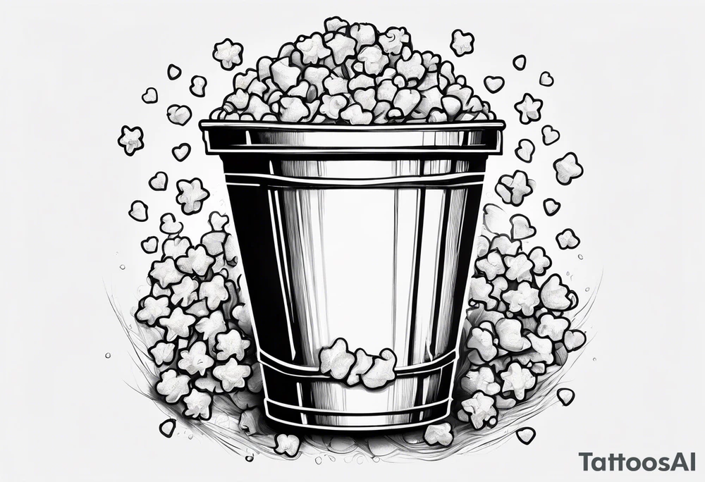 popcorn bucket tattoo idea
