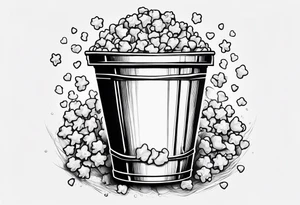 popcorn bucket tattoo idea