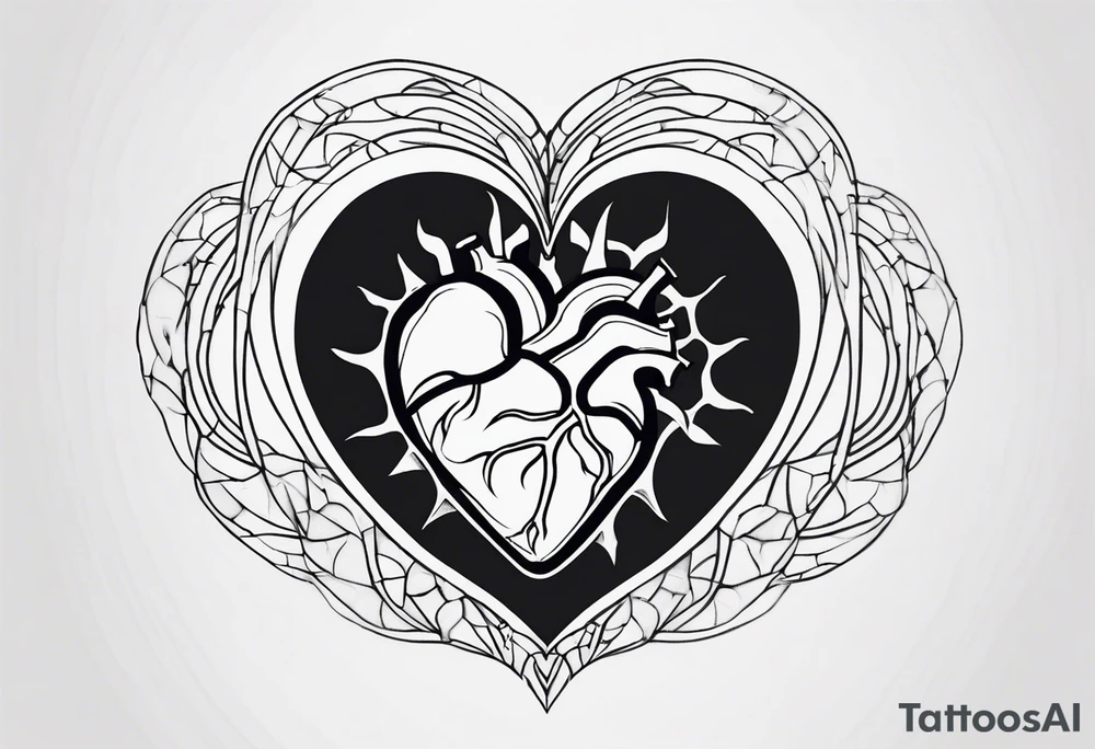 visceral heart tattoo idea