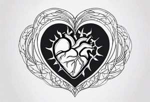 visceral heart tattoo idea