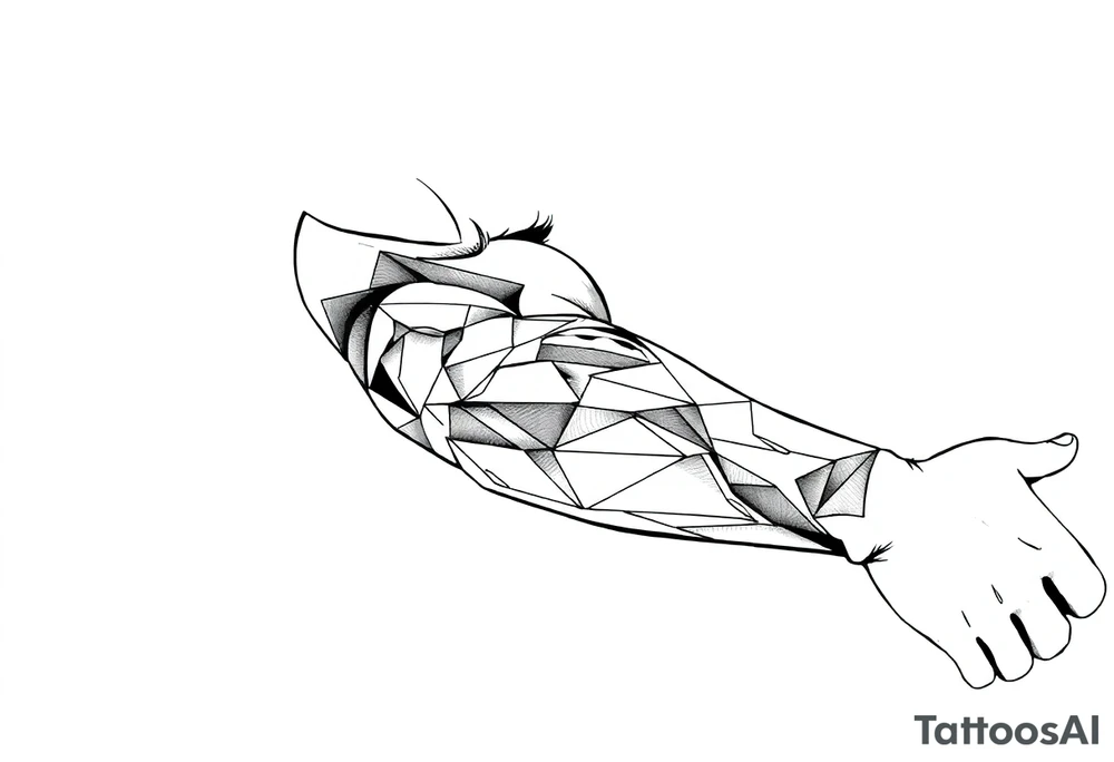 geometric tattoo idea