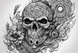 Dark monster tattoo idea