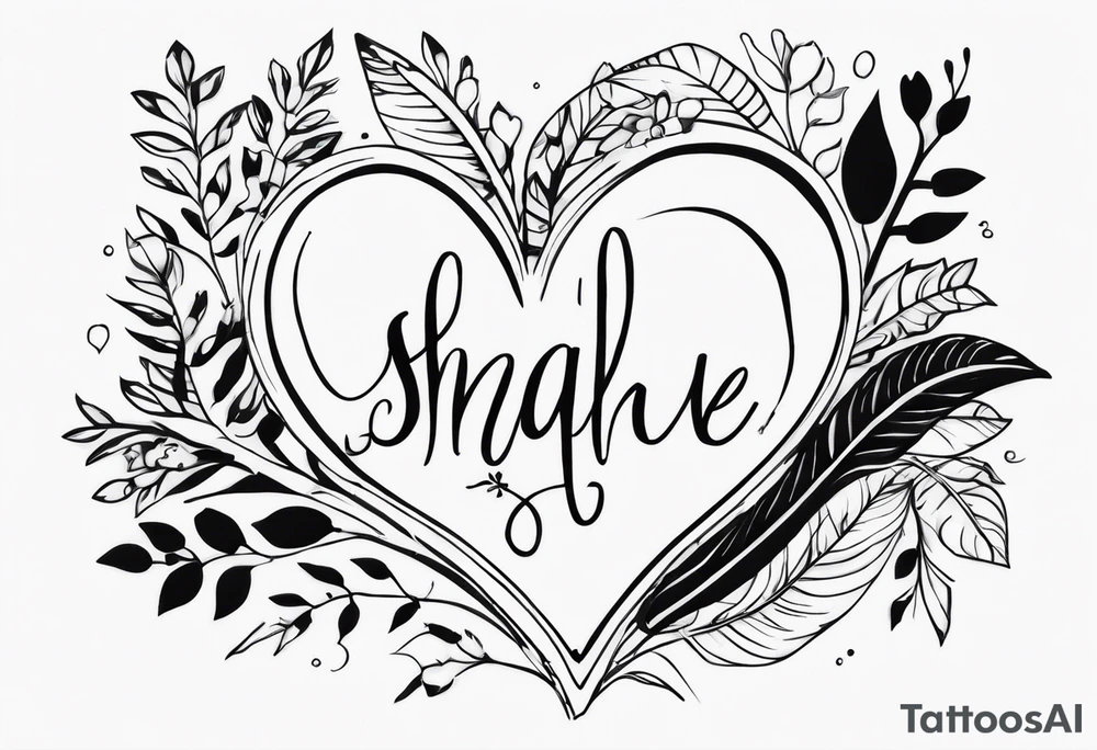 The love that let us share our name tattoo idea