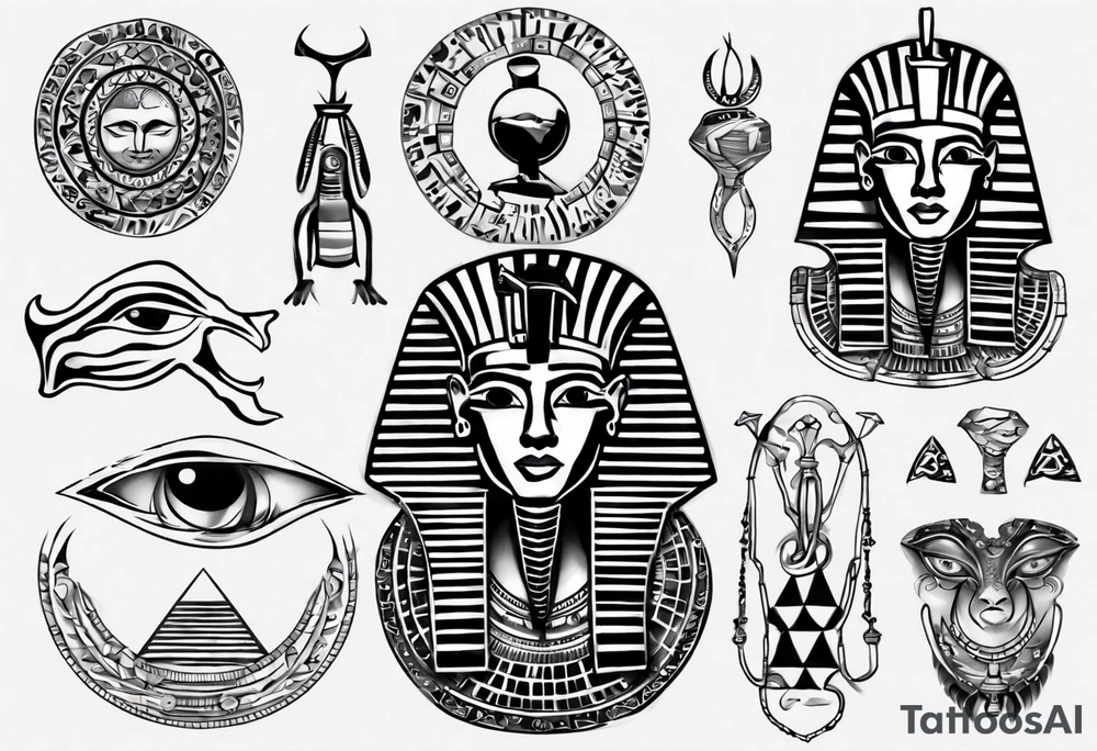 random, anything, egypt tattoo idea