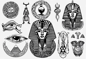 random, anything, egypt tattoo idea
