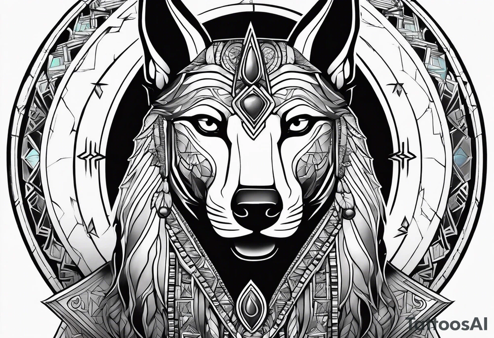 Anubis forearm tattoo idea