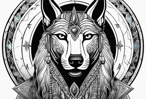 Anubis forearm tattoo idea