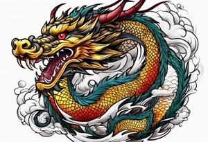 japanese dragon tattoo idea