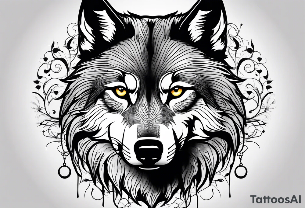 Wolf eyes tattoo idea