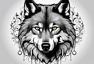 Wolf eyes tattoo idea