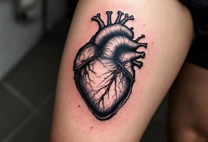antomically percise heart tattoo idea