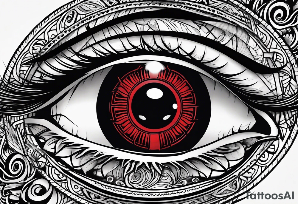 Sharingan eyes tattoo idea