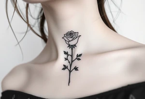 Rose and thorns tattoo idea