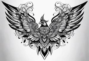 one wing tattoo idea
