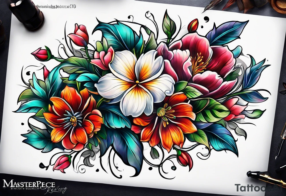 Flowers tattoo tattoo idea