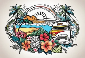 Hawaiian time life tattoo idea