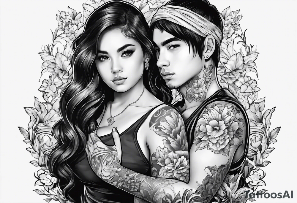 1 boy who is deaf and 1 girl who is a baby tattoo idea