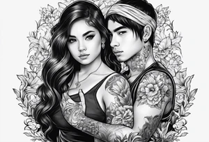 1 boy who is deaf and 1 girl who is a baby tattoo idea