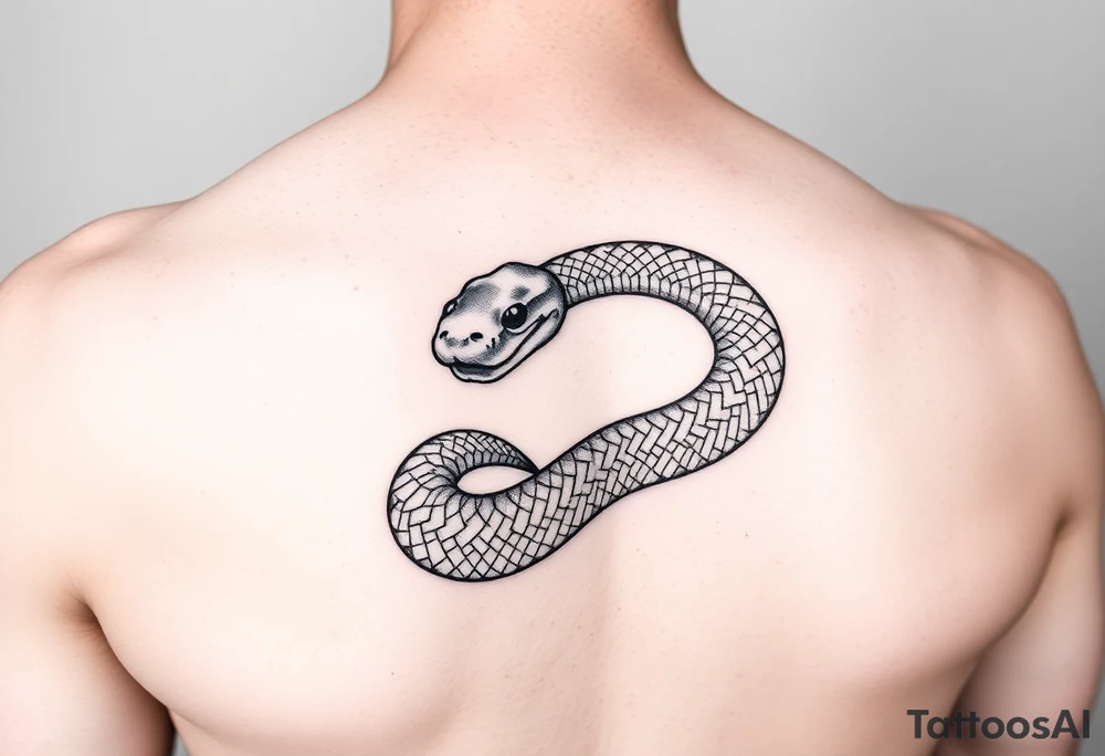 Tattoo of a boa snake on an arm tattoo idea