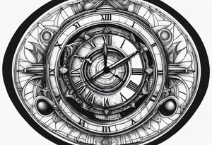 Interstellar, clock, spaceship tattoo idea