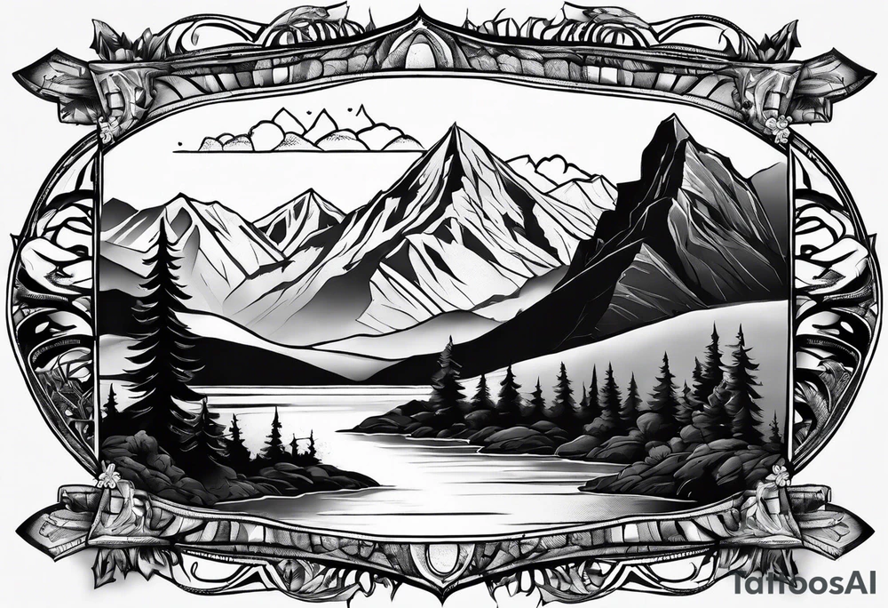 Mountain View tattoo idea