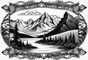 Mountain View tattoo idea