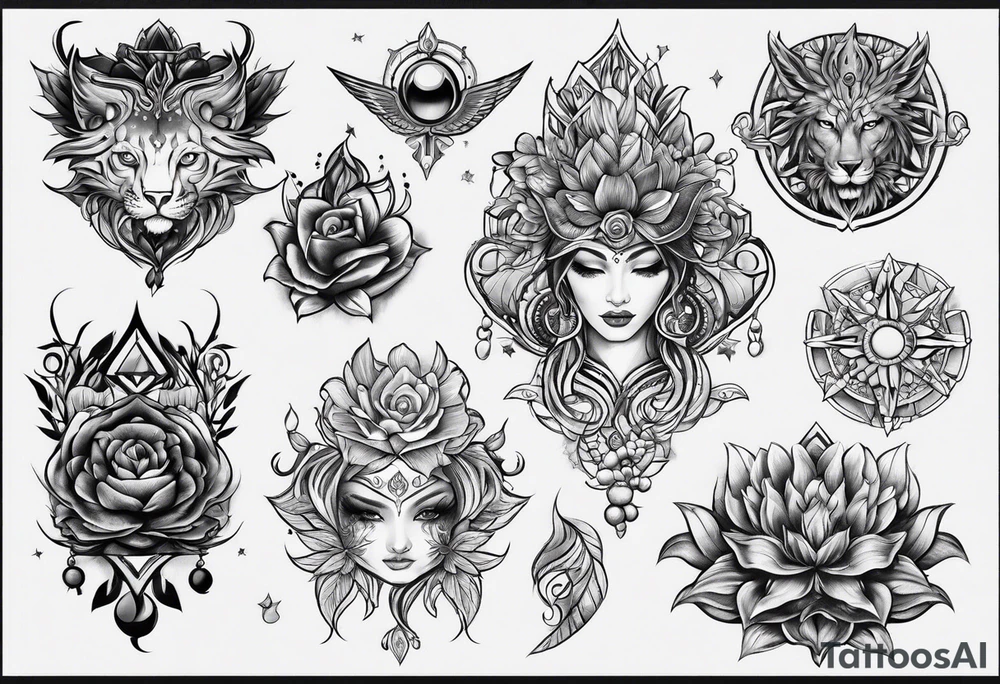 Lower stomach tattoo idea