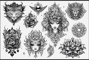Lower stomach tattoo idea