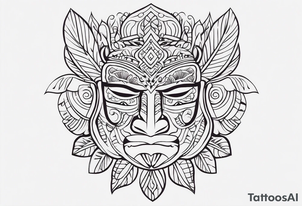 Polynesian minimal neck  tattoo tattoo idea