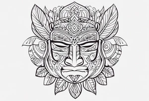Polynesian minimal neck  tattoo tattoo idea