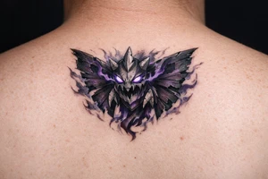 Powerful dustox ghost pokemon tattoo idea