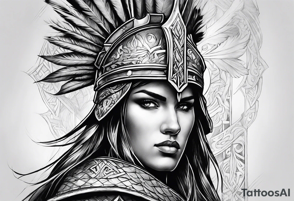 Christian warrior tattoo idea