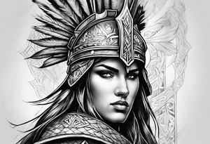 Christian warrior tattoo idea