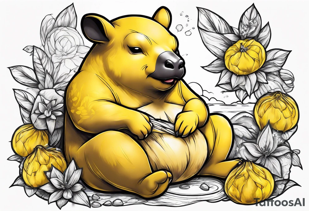 Drowzee eating dreams tattoo idea