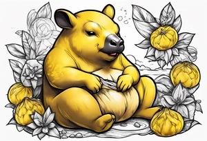Drowzee eating dreams tattoo idea