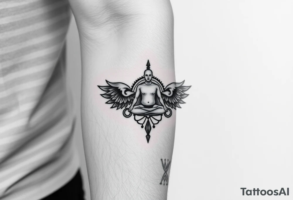 victory over coma and methadone. a new life in meditation. tattoo on the arm tattoo idea