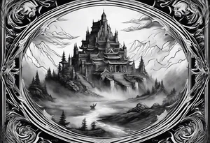 Valhalla  mist fog tattoo idea