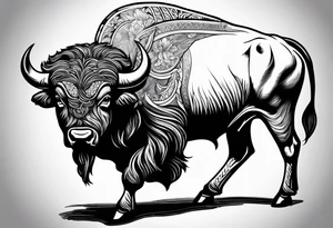 Buffalo tattoo idea