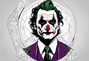 joaquin phoenix joker tattoo to cover up an existing tattoo on my right upper arm. tattoo idea