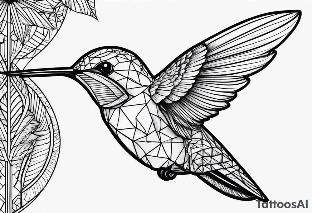 Hummingbird tattoo idea
