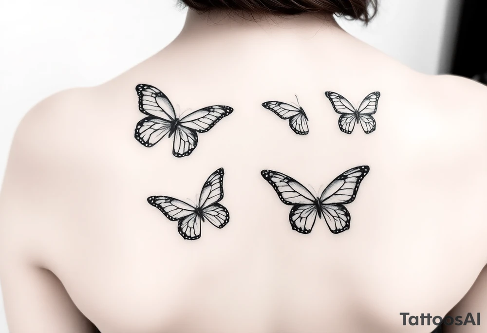 Butterflies tattoo idea