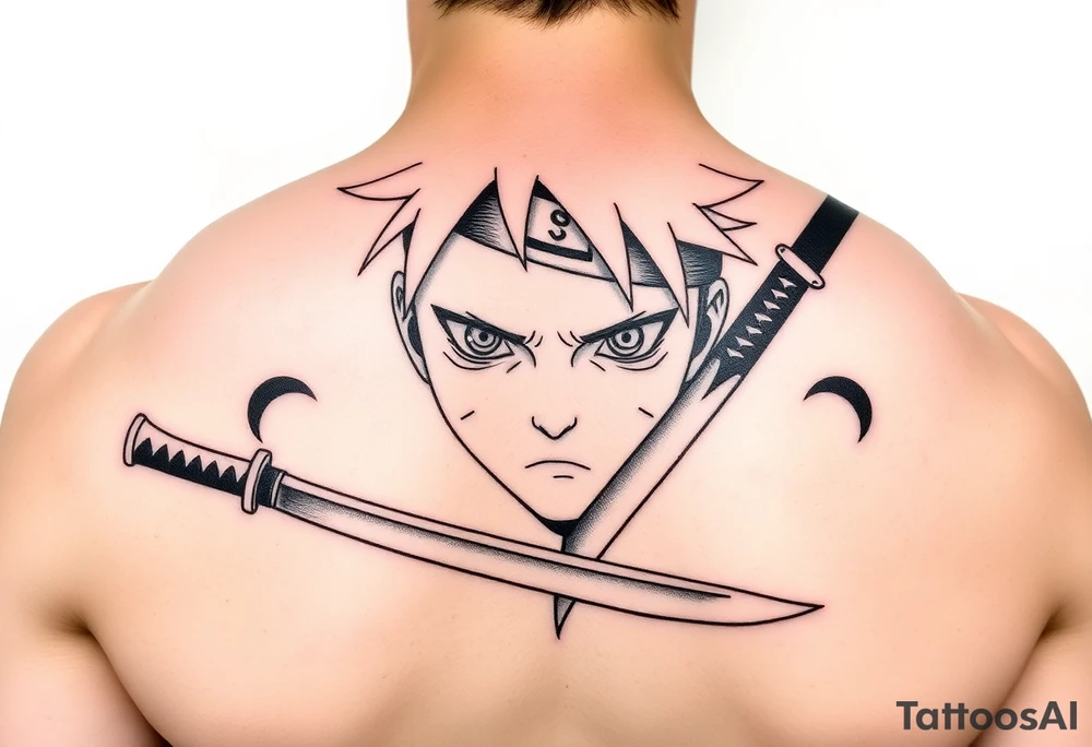 Naruto in a kunai tattoo idea