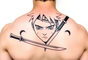 Naruto in a kunai tattoo idea