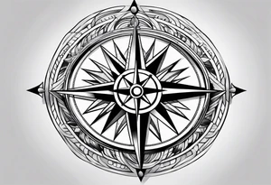 compass tattoo idea