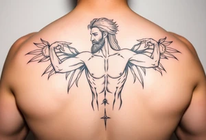 vitruvian man tattoo idea